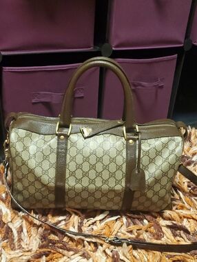 Gucci Vintage Monogram Bag Duffle Travel